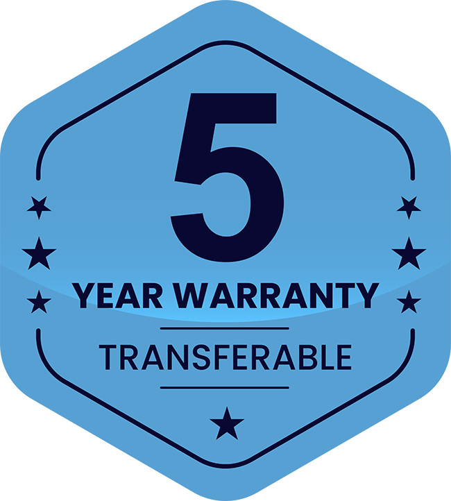 5-year warranty
